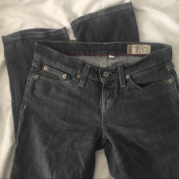 Gap Jeans Straight Leg Stretch Darker Gray Size 2R - Picture 6 of 8
